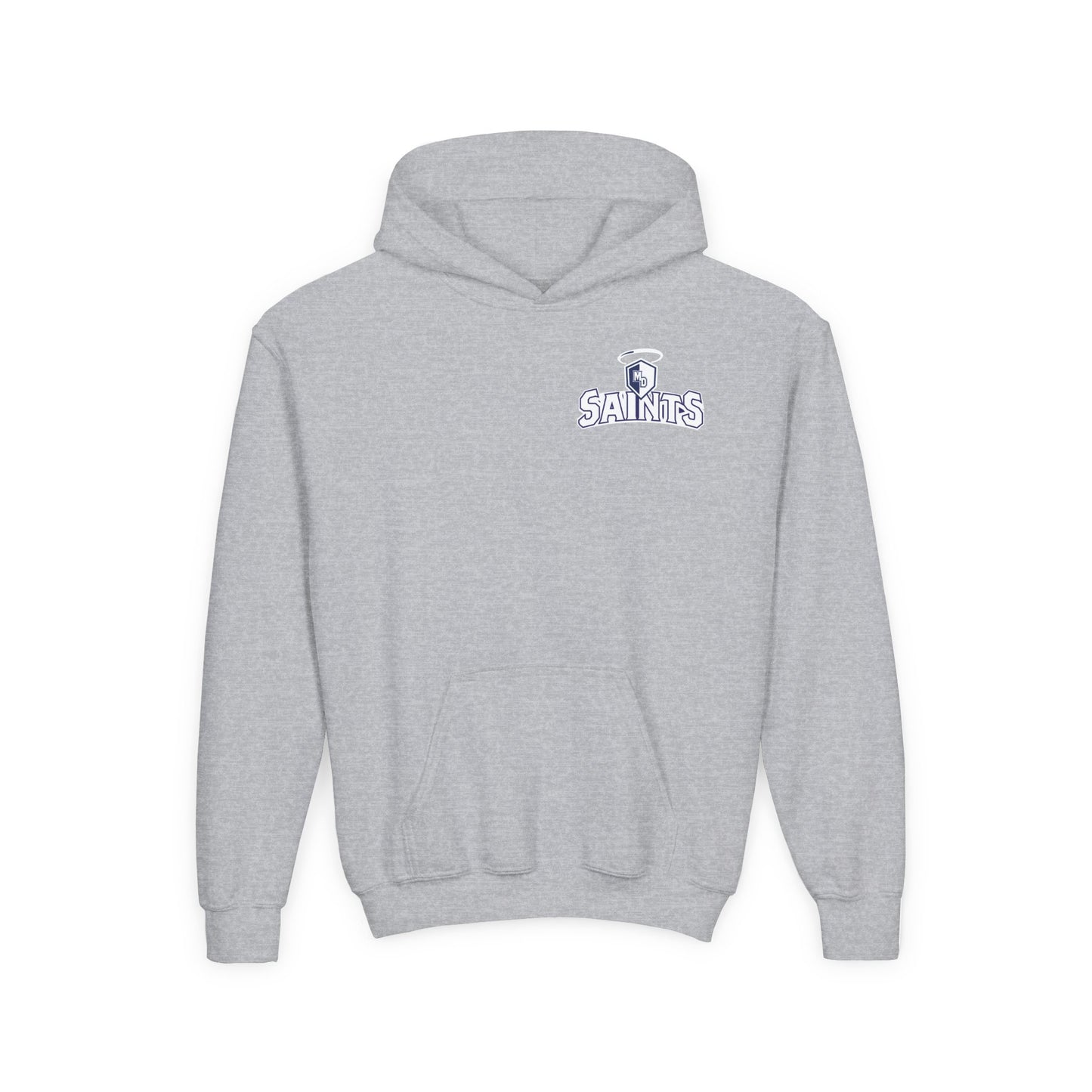 Youth Saints Hoodie — Small Left Chest Logo Pullover for Kids