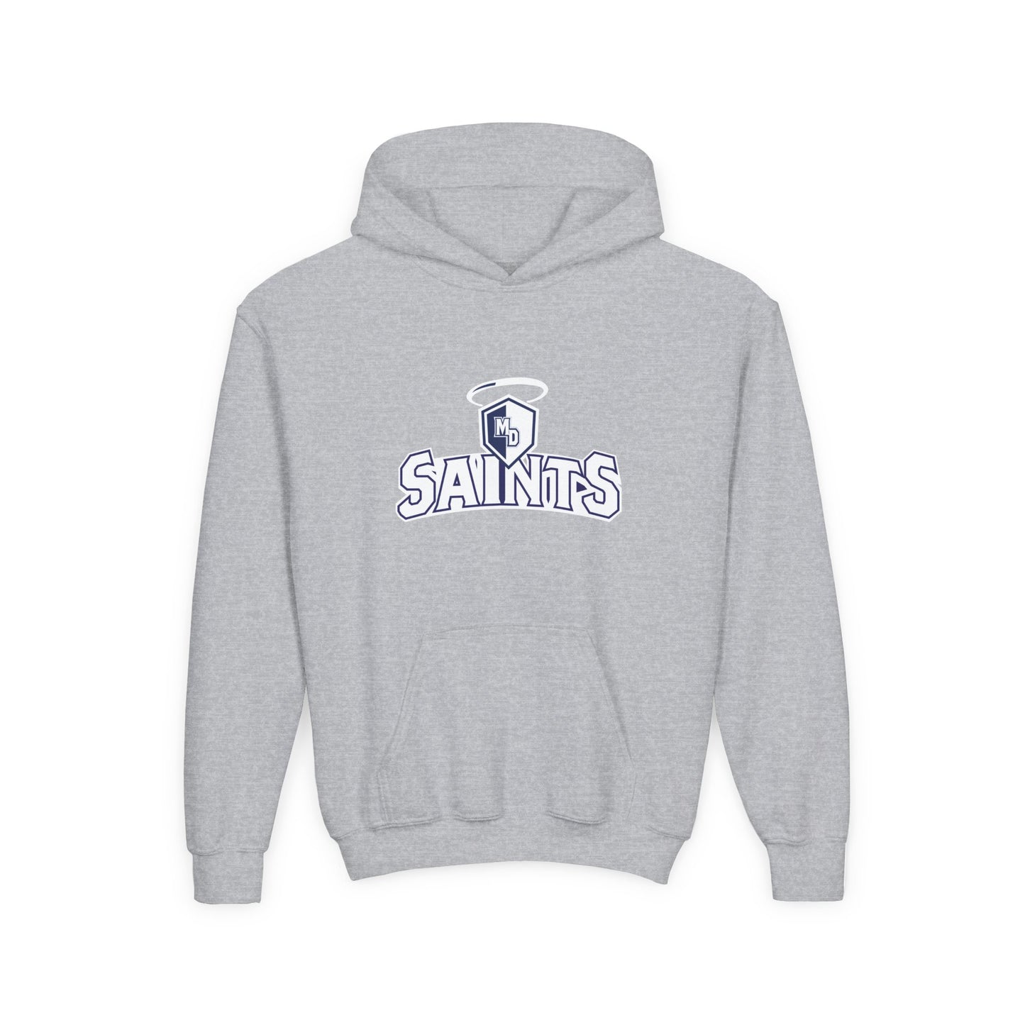 Youth Saints Hoodie — Grey Kids School Team Pullover